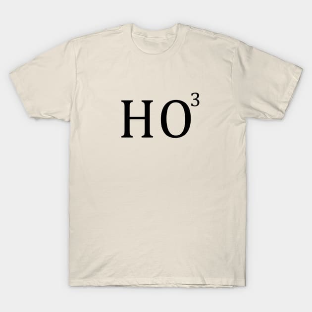 HO^3 Varsity Math Equation College Christmas T-Shirt by CottonGarb